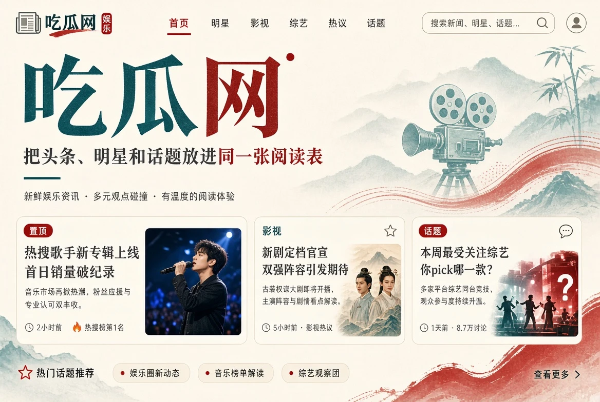 吃瓜网娱乐资讯首页封面